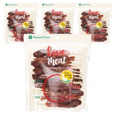 네츄럴코어 강아지 러브미트 미니 스틱 간식, 오리고기맛, 160g, 4개