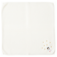 NEKONOBA NYASA 今治手帕 寵物用 日本製 240 x 240mm, 象牙白, 1個