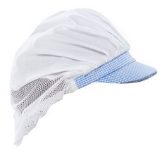 예경 위생모자 반망사, 하늘 체크, 1개