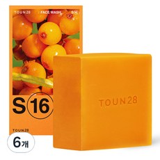 톤28 S16 비타민나무오일+알파비사보롤 클렌징 비누, 90g, 6개입