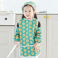 BEBE CHOUETTE 兒童圍裙 + 頭巾 + 袖套 + 收納袋組合