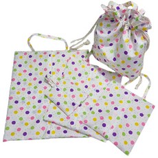 防水收納袋, 園點款 粉色