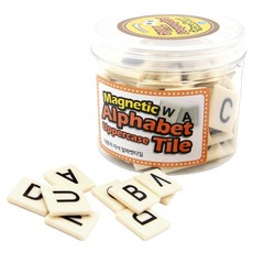 思想投資磁鐵字母瓷磚大寫字母, 1組, 88入, 混色