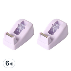 온업 파스텔 컬러 미니 테이프 디스펜서, 퍼플, 6개