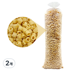 물샘 대용량 곡물 마카로니 뻥튀기, 1.7kg, 2개