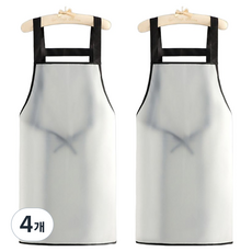 DAPER NAM TPU聚氨酯防水圍裙, 半透明白色, 4個