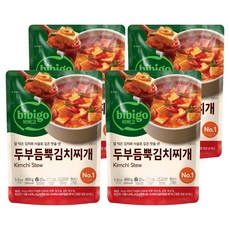 비비고 두부듬뿍 김치찌개, 460g, 4개