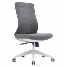 E-home Vortex 1.0 旋流白框中背半網人體工學電腦椅 LX605A-gry, 灰色