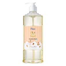 F'ees 嬰兒柔護泡泡露 0歲以上 蜜桃香, 600ml, 1瓶
