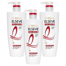 로레알파리 엘세브 토탈 리페어 5 인스턴트 미라클 손상 케어 헤어팩, 700ml, 3개
