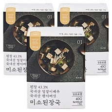 예찬원 미소된장국, 40g, 3개