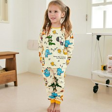 Maykids 兒童Happy Animal保暖內衣上下衣套組