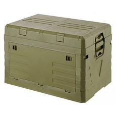 STYLE 格調 大容量 雙層戶外收納箱, 軍綠色, 1個