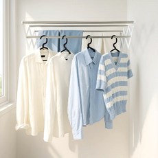 Atex Mall 壁掛式伸縮曬衣架 500mm, 1個, 白色