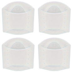 矽膠貼合足弓墊, 人體工學, 柔軟親膚矽膠材質, 高彈拉伸柔軟耐用, 一體成型 穿戴方便 Set 4件, 11 x 10cm, 1組