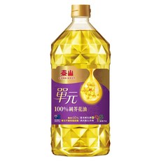 TAISUN 泰山 單元100%純芥花油 3L, 1桶