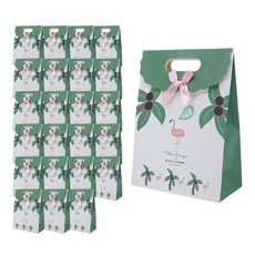 Lead home 棕櫚樹印花紙提袋 24入, 混合顏色