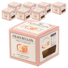 프레벨롱 국산 과일퓨레 4팩, 혼합맛(사과/복숭아), 200g, 8개