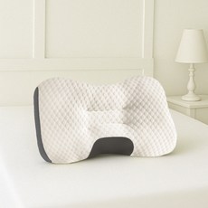 Green Moment Lab 舒適護頸深度睡眠頸椎枕, 1個, 灰色