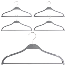 HOLA 和樂家居 ABS素色衣架 41.5 x 0.6 x 21.5 67g, 深灰, 1組