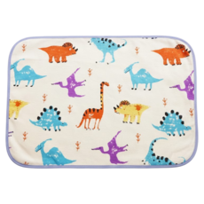 小綠豆居家百貨 竹纖維三層嬰兒防水隔尿墊, 恐龍世紀 米白色, 1個