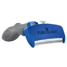 FURminator 美國專利去毛梳 適用於毛髮長度2吋以下的大型犬, Blue, 1支