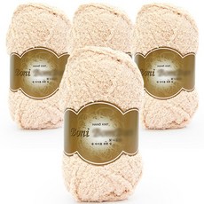 菲利普纖維 Sevy Boni Boni 編織線 80g x 4入, 11 米色, 4個