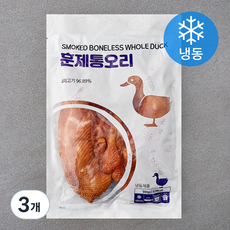 랜시 훈제 통오리 (냉동), 900g, 3개