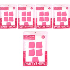 PARTYSHOW 彩色餐巾紙 20入, 5個, 桃紅色