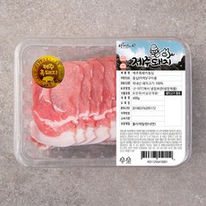 파머스팩 제주흑돼지 미박 등심 구이용 (냉장), 600g, 1개