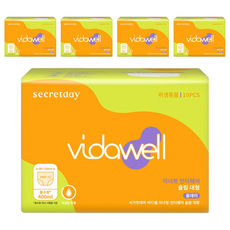 Vidawell 女性用尿失禁貼合內褲 纖薄成人紙尿褲, 5套, 大型, 10枚入