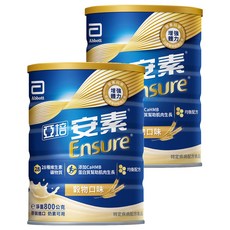 Abbott 亞培 Ensure 安素 優能基均衡營養升級配方 穀物口味, 800g, 2罐