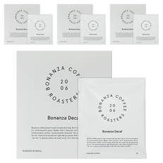 Bonanza 低咖啡因濾掛式咖啡, 12g, 5包, 4盒