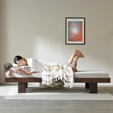 올쏘퍼니처 렌토 아쿠아텍스 원목 소파베드 + 전용매트 + 원형쿠션 세트 방문설치, 월넛(프레임), 실버그레이(전용매트, 원형쿠션)