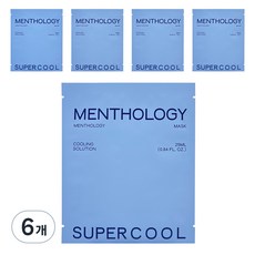 멘톨로지 슈퍼쿨 마스크팩, 5개입, 6개