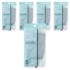 KOMAX Premium系列 內鋪棉橡膠手套, 小(S), 5雙, 薄荷綠色