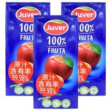 Juver 茱兒 蘋果汁 原汁含有率99.98% 無添加糖, 1L, 3瓶