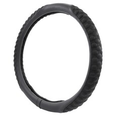 ANBORTEH 安伯特 超纖透氣方向盤套 豆豆先生, 黑色