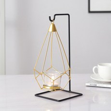 Simple & Glow 北歐鐵製派對紀念日燭臺 L型支架, 混合色