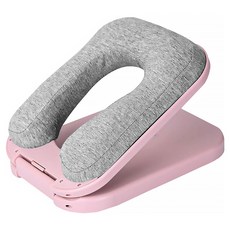 YUNMI 鏤空記憶棉午睡趴趴枕/折疊趴睡枕/靠枕/成人兒童適用防手麻/折疊收納 開學季必備, 粉色