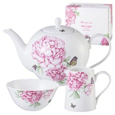 ROYAL ALBERT Miranda Kerr 每日茶具組, 茶壺 + 糖罐 + 奶精罐, 1套, 單一商品