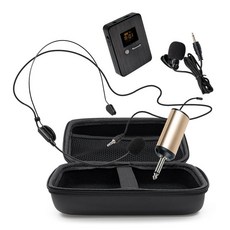 컴스 무선 버스킹 앰프 KY201 CR400 UHF 싱글 헤드셋 마이크 + 수신기 세트, CR400CR, 혼합색상