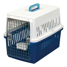 IRIS OHYAMA 愛麗思歐雅瑪 航空運輸籠 ATC530, 白/青色, 1個