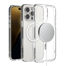 랩씨 C플러스 변색방지 맥세이프 클리어 휴대폰 케이스