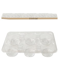 ONEFU 塑膠杯架 6杯 透明色, 20套, 50個裝