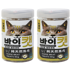 by CAT 喵洽普 貓咪凍乾零食, 純天然馬肉, 90g, 2罐