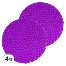 포텐키트 효율적인 발지압 매트 55 x 55 cm 850g, 퍼플, 4개