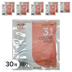 블루본 베이직 투디 마스크 소형 KF80, 1개입, 30개, 스카이블루