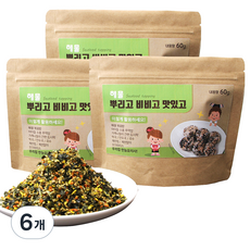 청해명가 해물 뿌리고 비비고 맛있고 후레이크, 60g, 6개