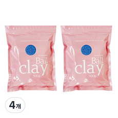 전문가용 볼클레이 500g, 4개, 파랑